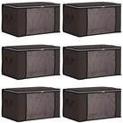 vidaXL Aufbewahrungsbox 43 x 34 x 23 cm Aufbewahrungsbox mit transparentem