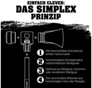 Axt HALDER SIMPLEX Axtblatt mit Keilstegen f&uuml;r Spaltaxt inkl. Kunststoffh&uuml;