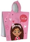 MTOnlinehandel Badeponcho Gabby&rsquo;s Dollhouse 60x60 cm, Kinder Poncho mit Kapuze,