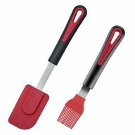 WESTMARK Backpinsel Set, 2tlg., Silikonpinsel + Koch-/Teigschaber-Set, Gallant,...