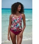 Venice Beach Oversize-Tankini-Top Cadu, mit floralem Allover-Print lila 36