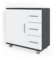 Vicco Waschbeckenunterschrank Ilias, Wei&szlig;/Anthrazit, 60 x 60.8 cm (1-St)...