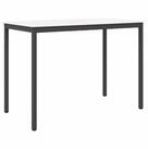 vidaXL Bartisch, Bartisch Wei&szlig; 110 x 55 x 105 cm Massives Kiefernholz