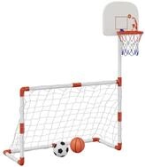 vidaXL Spielturm-Spielzeugset Fu&szlig;ball- und Basketball-Set f&uuml;r Kinder mit...