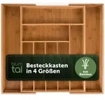 Blumtal Besteckkasten Schublade aus Bambus, gr&ouml;&szlig;enverstellbarer...