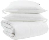 vidaXL Bett Bettdecken Set mit Kissen 3 Stk. Wei&szlig; Daunenfeder (3-tlg)