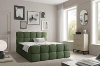 Fun M&ouml;bel Boxbett Schlafzimmerbett SATINE PREMIUM &Uuml;berl&auml;nge Stoff Coral...