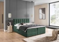 Fun M&ouml;bel Boxbett Schlafzimmerbett DOMINGA PREMIUM Stoff Coral (inkl....