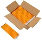 vidaXL Bleistift HB Bleistifte &Oslash; 0,7 x 18,5 cm Gelb Massives Poplar Holz,...