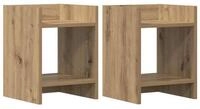 vidaXL Blumenst&auml;nder Pflanzenst&auml;nder 2 Stk. Artisan-Eiche 30 x 30 x 40 cm (2...