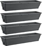 BURI Blumenkasten 4x Balkonkasten 100cm Wasserspeicher Pflanzkasten...