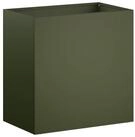vidaXL Blumentopf Garten-Pflanzgef&auml;&szlig; Olivgr&uuml;n 50 x 30 x 40 cm Kaltgewalzter...