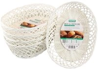 KESPER&reg; Brotkorb Brot- & Obstkorb, oval, 5er Set, Kunststoff, (Set, 5-tlg),...