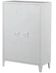 en.casa Aktenschrank &raquo;Orip&auml;&auml;&laquo; mit 2 T&uuml;ren Stahl 110x75x33 cm Wei&szlig; wei&szlig;...
