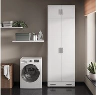 Vicco Aktenschrank Ingo, Wei&szlig;, 80 x 240 cm mit Schrankaufsatz und Schublade...