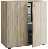 VCM Aktenschrank Lona Schrank mit Fl&uuml;gelt&uuml;ren und Knopfgriffen, 70x74 cm