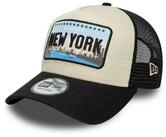 New Era Baseball Cap Licence Plate 9FORTY A-Frame Trucker Cap Black