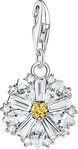 THOMAS SABO Charm-Einh&auml;nger Charm Lovely Daisy Zirkoniabesatz, mit Zirkonia...