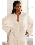 LASCANA Pyjamaoberteil mit edlem Allover-Druck