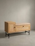 KADIMA DESIGN Schuhschrank Schuhbank mit Sitzfl&auml;che 100x60x38 cm Garderobenbank
