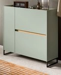 Inn.Furn Schuhkipper Borga (Flur Kommode in Salbei mit Eiche Artisan, 110 x 94...