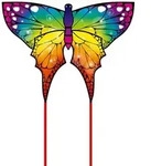 HQ Flug-Drache HQ Kinderdrachen Einleiner Butterfly Rainbow 110 cm, &bdquo;Ready to