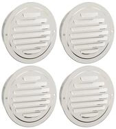 vidaXL Bodenventilator L&uuml;ftungsgitter 4 Stk. Silber 125 mm Edelstahl...