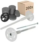 PROTEKTOR Schrauben- und D&uuml;bel-Set D&auml;mmstoff-Schraubd&uuml;bel &Oslash;8mm mit...