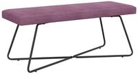 vidaXL Sitzbank Bank Lila 110 x 40 x 45 cm Samt (1-St)