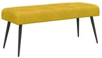 vidaXL Sitzbank Bank mit Knopfheftung Gelb 110 x 40 x 46 cm Samt (1-St)