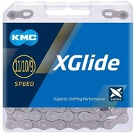 KMC Fahrradkette KMC X-Glide Cues Kette 9/10/11-fach - 126 Glieder Silber