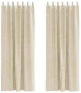 vidaXL Vorhang Verdunkelungsvorh&auml;nge 2 stk. Creme 140 x 245 cm Samt (2 St),...