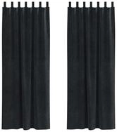 vidaXL Vorhang Verdunkelungsvorh&auml;nge 2 stk. Schwarz 140 x 260 cm Samt (2 St),...