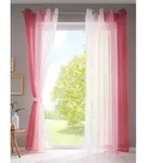 Gardinenbox Gardine (2 St), &Ouml;sen, transparent, Voile, Farbverlauf Vertikal
