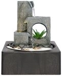 Dehner Zimmerbrunnen Mana, mit LED-Beleuchtung, 23 x 27 x 23 cm, Polyresin,...