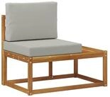vidaXL Sofaelement Outdoor End Sofa Natur 91 x 63 x 73 cm Massivholz (1 St)