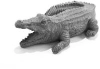 esotec Wasserspeier Figur Krokodil Klaus mit Schlauch 1,5m, 45x28x13cm,...
