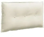 vidaXL R&uuml;ckenkissen R&uuml;cken Kissen Creme 80 x 50 cm Cordstoff, 1-tlg.