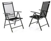 VCM Gartenstuhl Balkonstuhl Camping 56x65x105 cm (2 St)