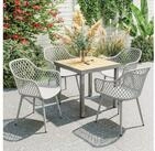Outsunny Gartenstuhl Gartenstuhl Set UV-best&auml;ndige Terrassenstuhl bis 120 kg
