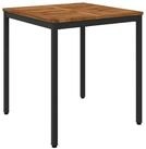 vidaXL Gartentisch Gartentisch Nat&uuml;rlich und Schwarz 70 x 68,5 x 75 cm (1-St)