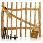 BooGardi Gartentor Holztor Haselnuss f&uuml;r Staketenzaun 100cm breit, (60 cm hoch x 100