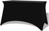 vidaXL Stehtischhusse, Stretch-Tischhusse 2 Stk. 183 x 76 x 74 cm Schwarz