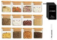 LuxusKollektion Gew&uuml;rzbeh&auml;lter Glas Gew&uuml;rzgl&auml;ser Set 12er Organizer...