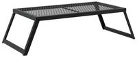 vidaXL Grillkamin Faltbarer Campinggrill 58 x 31 x 2 cm Legierter Stahl Schwarz