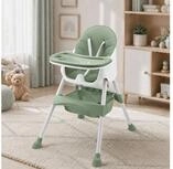 Baby Vivo Hochstuhl Design 2in1 Kinderhochstuhl - Oscar in Gr&uuml;n