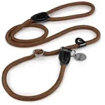 lionto Moxonleine mit Zugbegrenzung & Stopper 120 cm, Nylon, Lederimitat...