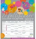 Korsch Verlag Wandkalender Multiplaner - Colour your time 2027