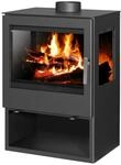 Conforto Kaminofen Kaminofen Modena Vision Stahl Schwarz 9,76 kW Panorama A+,...