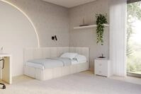 ALTDECOR Jugendbett LIVY (Jugendbett mit Bettkasten und Lattenrost, Polsterbett...